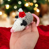 Christmas Crocheted Baby Possums!