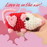 Valentine's Day Crocheted Baby Possums!