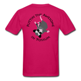 AP Awesome Logo Tee Shirt - fuchsia