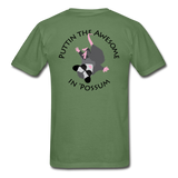 AP Awesome Logo Tee Shirt - military green